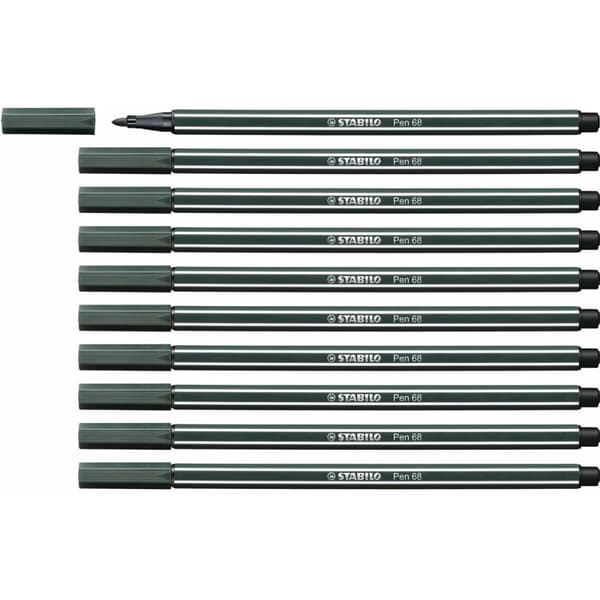 Markør Stabilo Pen 68 (10 Dele)
