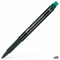 Miniatyrbillede 1 af 2: Sprittusch Faber-Castell Multimark 1525 M Grøn (10 enheder)