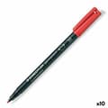 Miniatyrbillede 1 af 2: Sprittusch Staedtler Lumocolor 317-2 M Rød (10 enheder)