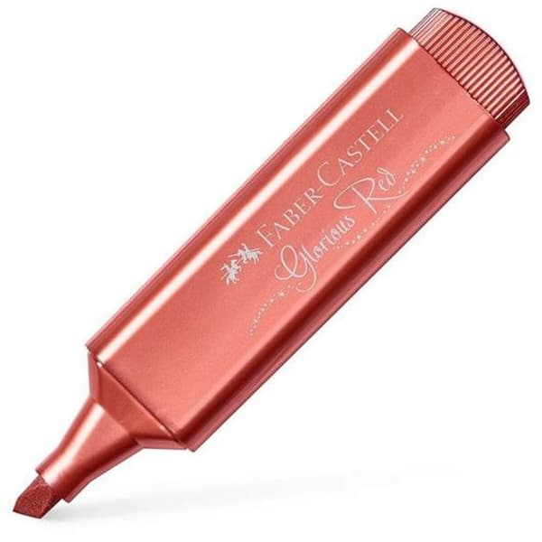 Markør Faber-Castell Textliner 46 metal Rød (10 enheder)