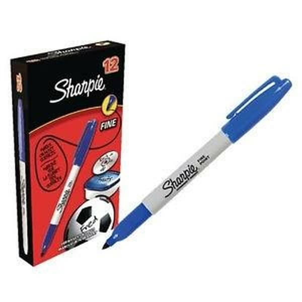 Sprittusch Sharpie Fine Point Blå (12 enheder)