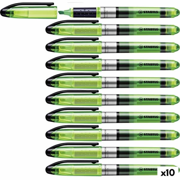 Fluoresentti tussi Stabilo Navigator Vihreä 10 Kappaletta (1 osaa)