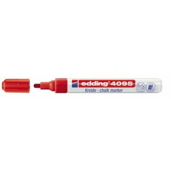 Liitutaulutussit Edding 4095 Punainen (10 osaa)