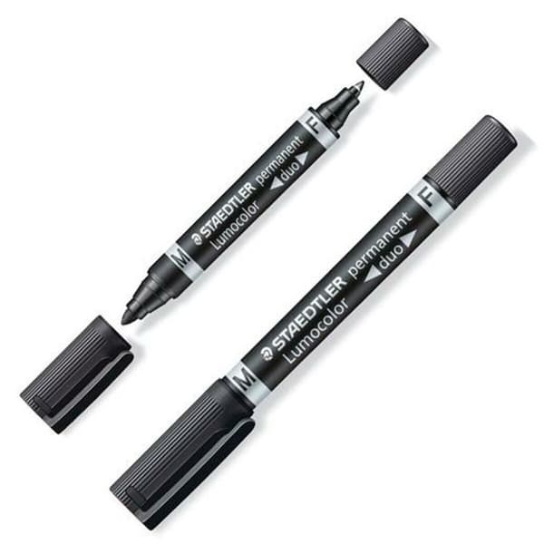 Permanenttimarkkeri Staedtler Lumocolor 348-9 Musta (10 osaa)