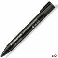 Pikkukuva 1 / 2: Permanenttimarkkeri Staedtler Lumocolor 352-9 Musta (10 osaa)
