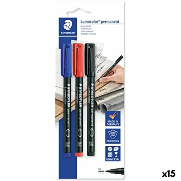 Tussisetti Staedtler Lumocolor 317-S Monivärinen 10 Kappaletta (15 osaa)