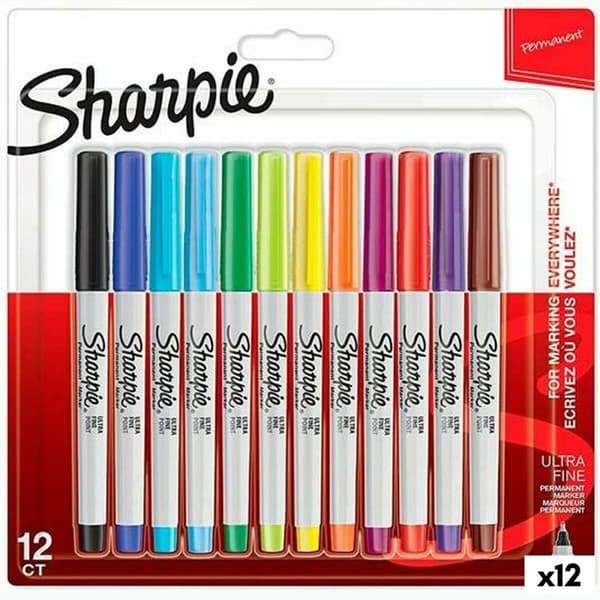 Tussisetti Sharpie Monivärinen 12 Kappaletta 0,5 mm (12 osaa)