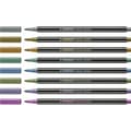 Miniatyrbillede 2 af 2: Sæt med Fiberpenne Stabilo Pen 68 Metallic 8 Dele Multifarvet