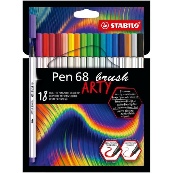 Markør Stabilo Pen 68 brush ARTY