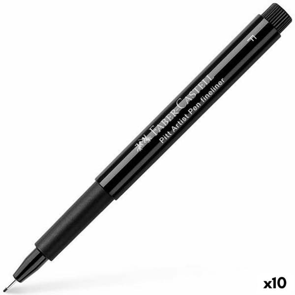 Markør Faber-Castell Pitt Artist Fineliner F Sort (10 enheder)