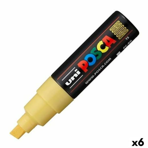 Markør POSCA PC-8K Gul (6 enheder)
