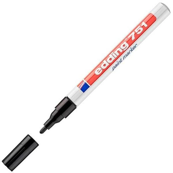 Sprittusch Edding 751 Sort (10 enheder)