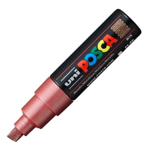 Markør POSCA PC-8K Metallic Rød (6 enheder)