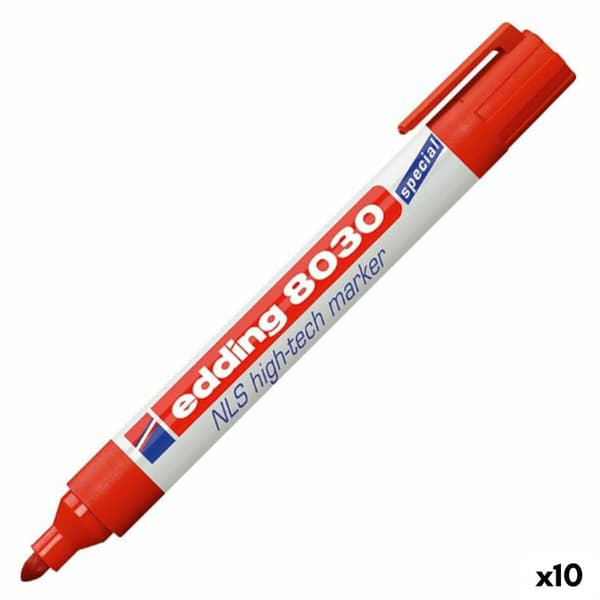 Sprittusch Edding e-8030 Rød (10 enheder)