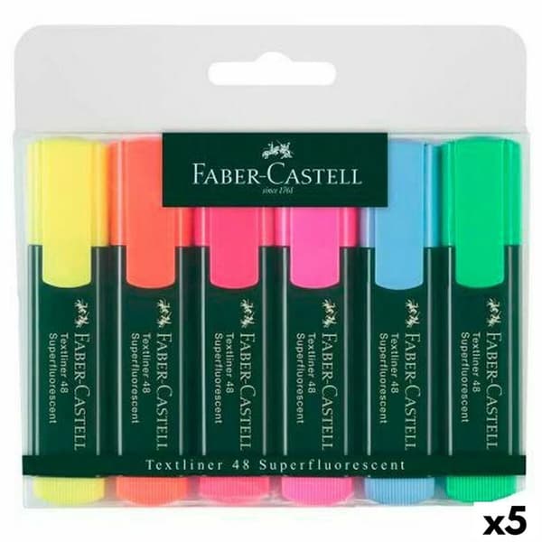 Sæt markører Faber-Castell Multifarvet (5 enheder)
