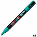 Miniatyrbillede 1 af 2: Markør POSCA PC-3M Smaragdgrøn (6 enheder)