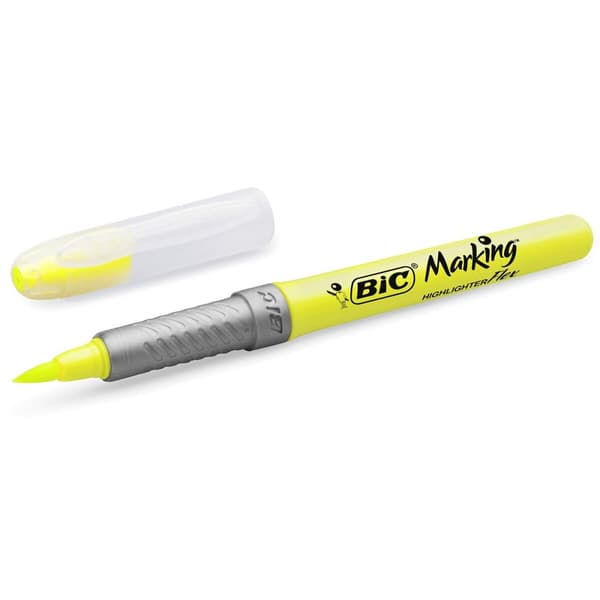 Fluorescerende markør Bic Highlighter Flex Gul 12 Dele