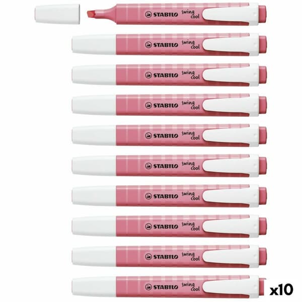 Fluorescerende markør Stabilo Swing Cool Pink 10 Dele (1 enheder)