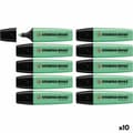 Miniatyrbillede 2 af 5: Fluorescerende markør Stabilo Boss Turkisblå 10 Dele