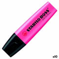 Miniatyrbillede 1 af 2: Fluorescerende markør Stabilo Boss Pink 10 Dele (10 enheder)