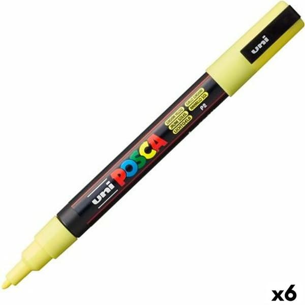 Markør POSCA PC-3ML Gul 6 enheder