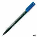 Miniatyrbillede 1 af 2: Sprittusch Staedtler Lumocolor 313-3 S Blå (10 enheder)