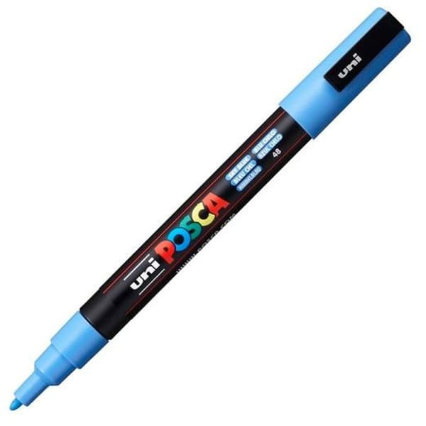 Markør POSCA PC-3M Himmelblå (6 enheder)