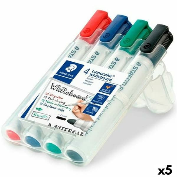 Sæt markører Staedtler Lumocolor Whiteboard 4 Dele (5 enheder)