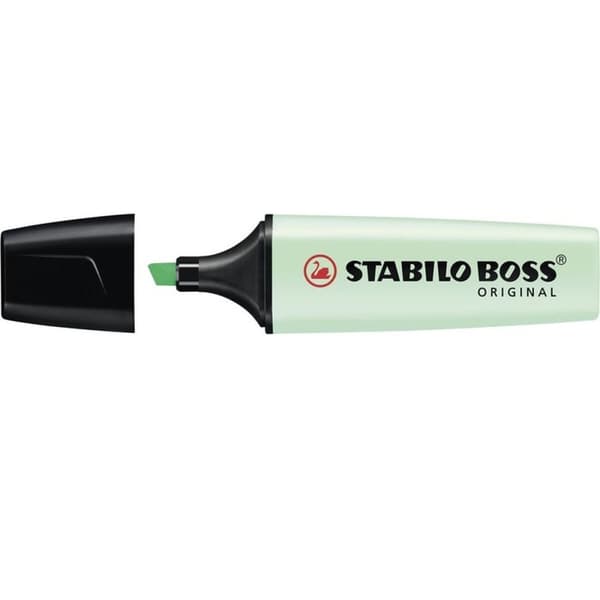 Fluorescerende markør Stabilo Boss Original Mint (10 enheder)