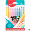 Miniatyrbillede 1 af 2: Sæt med Fiberpenne Maped Color' Peps Multifarvet 10 Dele (12 enheder)