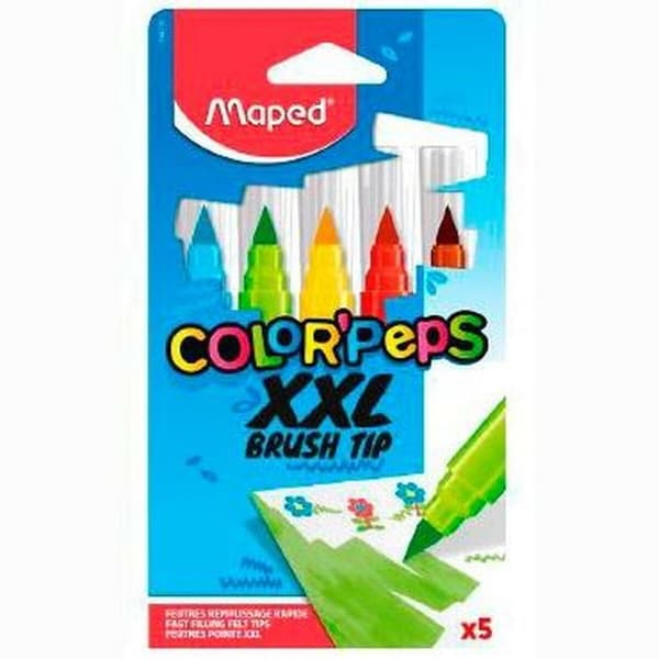 Markør Maped Color' Peps Jumbo XXL Multifarvet 5 Dele (6 Dele)