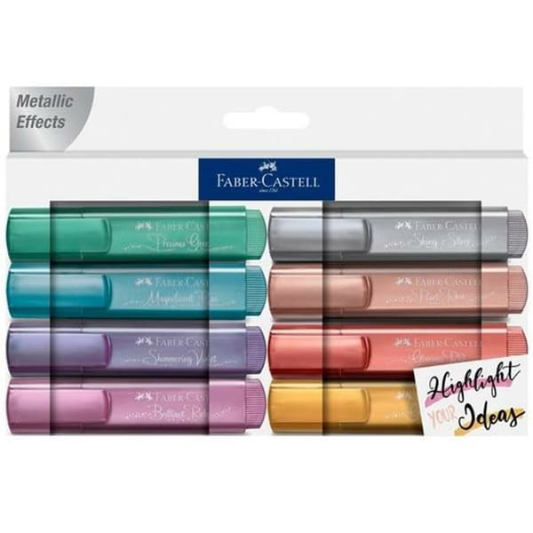 Markeringstuscher Faber-Castell Metallic Effects (8 enheder)