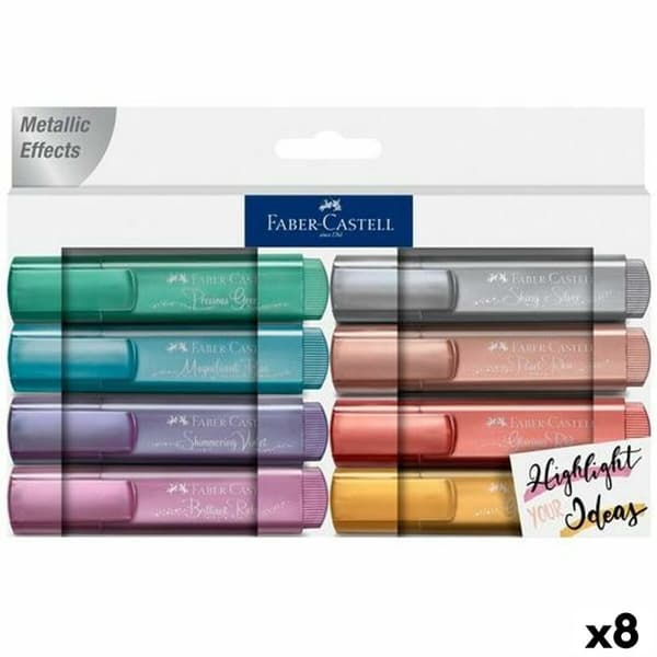 Markeringstuscher Faber-Castell Metallic Effects (8 enheder)
