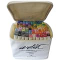 Miniatyrbillede 1 af 2: Sæt med Fiberpenne Alex Bog Canvas Luxe Professional 80 Dele Multifarvet