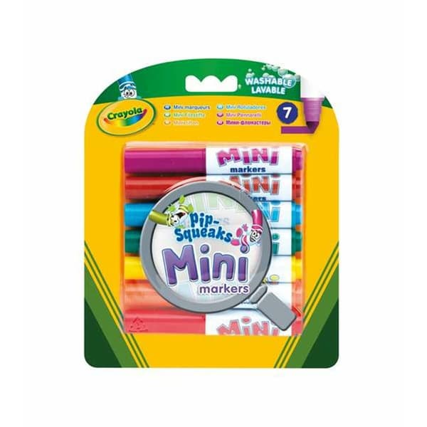 Sæt med Fiberpenne Crayola Mini Kan vaskes 7 Dele