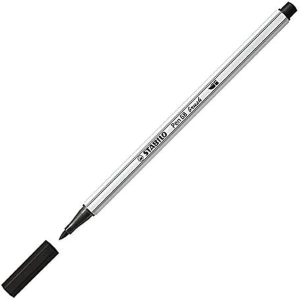 Sæt med Fiberpenne Stabilo Pen 68 Brush 10 Dele Multifarvet