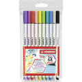 Miniatyrbillede 1 af 3: Sæt med Fiberpenne Stabilo Pen 68 Brush 10 Dele Multifarvet