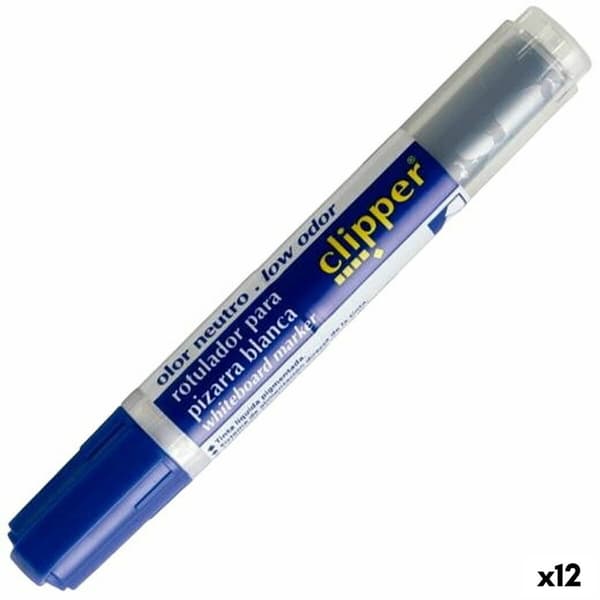 Whiteboard-pen Alpino Liquid Clipper Blå (12 enheder)
