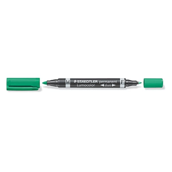 Sprittusch Staedtler Lumocolor Duo Grøn (10 enheder)