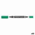Miniatyrbillede 1 af 2: Sprittusch Staedtler Lumocolor Duo Grøn (10 enheder)