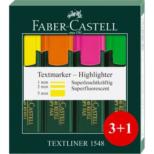 Fremhæver Faber-Castell 4 Dele (65 enheder)