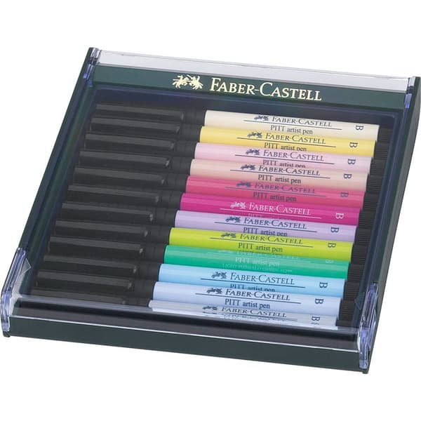 Faber Castell Fabercastell Pitt 12 Tonos Pastel Tonos Pastel Flerfarvet