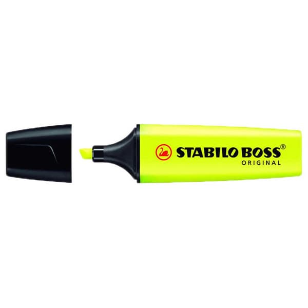 Stabilo Fluorescerende Marker Boss Original Trace 2/5 Mm 10 Enheder Gul