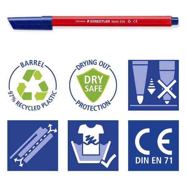 Staedtler Assorteret Marker Pen Noris 326 Pack 100 Enheder