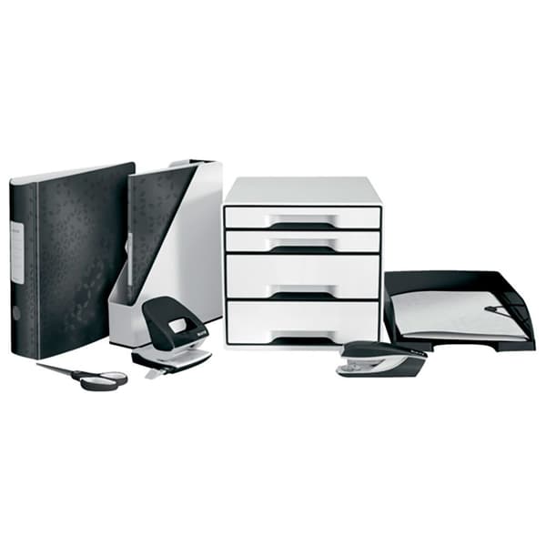 Leitz Skuffer Wow Desk Cube 4 2 Stor Og 2 Lille Hver Skuffer