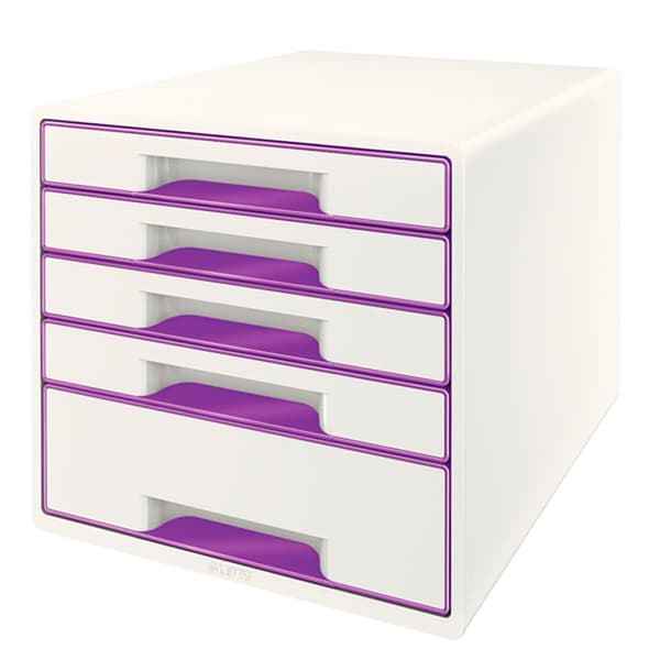 Leitz Skuffer Wow Desk Cube 5 1 Stor Og 4 Lille Hver Skuffer