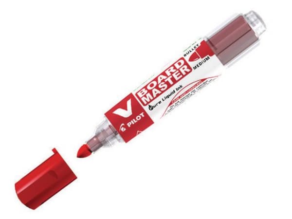 Whiteboardpenn Pilot V-Board M Rund Rød (10 stk) (1 stk.)