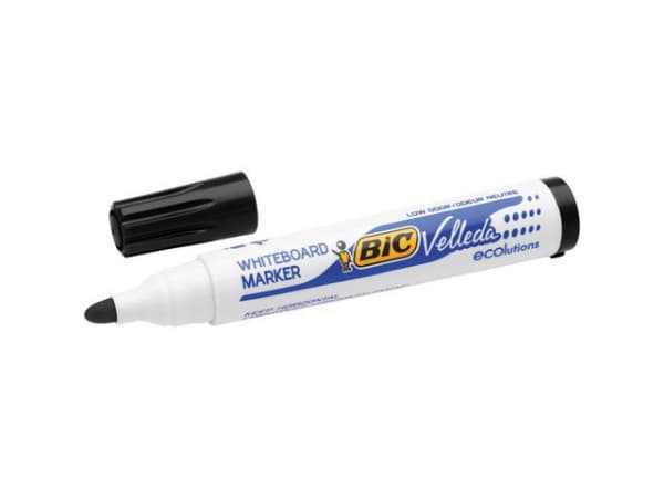 Whiteboardpenn Bic Velleda 1701 Sort (12 stk)