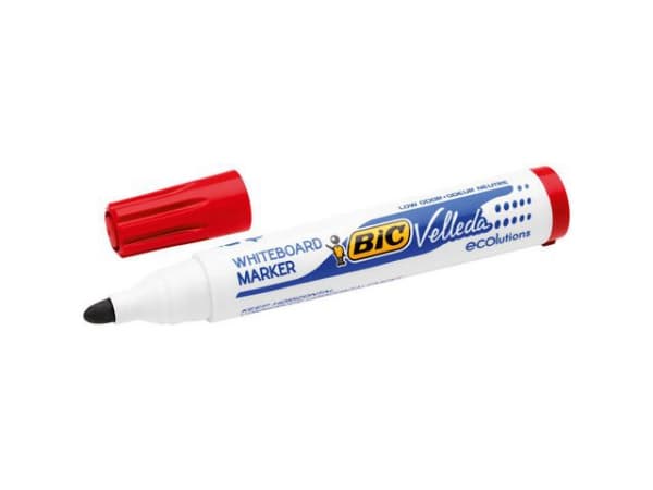 Whiteboardpenn Bic Velleda 1701 Rød (12 stk)