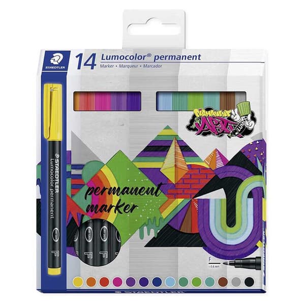 Staedtler Assorteret Permanent Tusch Pack 14 Enheder